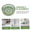Ciieeo Convenient Rotating Desktop Organizer for Makeup and Spices Multi-Functional Storage Tray for Bathroom Kitchen Pantry and Vanity Green view 2
