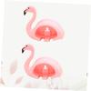 Ciieeo 2pcs Flamingo Cup Toothbrush Holder Rack Cute Bathroom Storage for Toothbrushes Easy to Install Space-Saving Design for Boys and Girls and Girls view 2