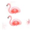 Ciieeo 2pcs Flamingo Cup Toothbrush Holder Rack Cute Bathroom Storage for Toothbrushes Easy to Install Space-Saving Design for Boys and Girls and Girls view 3