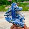 AtkitS Natural Natural Blue kyanite with Quartz Crystal Specimen Rough Reiki Healing (Size : 150-200g) view 2