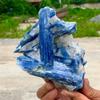 AtkitS Natural Natural Blue kyanite with Quartz Crystal Specimen Rough Reiki Healing (Size : 150-200g) view 4