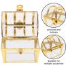 ABOOFAN 12pcs Treasure Chest Candy Boxes Gold Plastic Plastic Treasure Chest Party Favor Boxes Present Goodie Boxes for Wedding Christmas Birthday Party Decoration view 2
