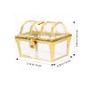 ABOOFAN 12pcs Treasure Chest Candy Boxes Gold Plastic Plastic Treasure Chest Party Favor Boxes Present Goodie Boxes for Wedding Christmas Birthday Party Decoration view 4