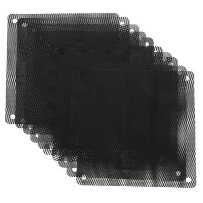 10pcs PC Fan Mesh Filter Covers PVC Dustproof Grilles for Electronics