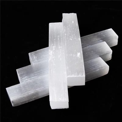KatLin Beautiful Natural Quartz Crystal Selenite Stick Wand White Gypsum Column Healing 70-90MM Ornaments (Size : 200g)