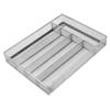 DECHOUS Silver Drawer Organizer for Kitchen and Home Storage Holder with Non-slip Foot Pads Multi-purpose Divided Organizer for Utensils Jewelry and More view 1