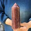 KatLin Beautiful Natural Strawberry Stone Quartz Crystal Obelisk Quartz Point Reiki Healing Ornaments (Size : 150-200g) view 2