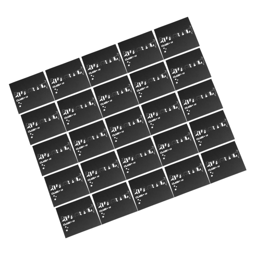 PLAFOPE 50pcs Black Graduation Place Cards Elegant Reserved Table Signs for Events Tented Name Cards for Banquets Easy to Write Graduation Seating