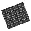PLAFOPE 50pcs Black Graduation Place Cards Elegant Reserved Table Signs for Events Tented Name Cards for Banquets Easy to Write Graduation Seating view 1