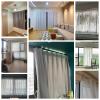 Ceiling Curtain Track Room Divider Hospital Curtain Black Ceiling Curtain Track No Drill, Straight Window Room Divider Rails/Home Bunk Bed Rv Curtain Rods System V Shape 2 6 10 13 15 22 24 26 Feet Lon view 3