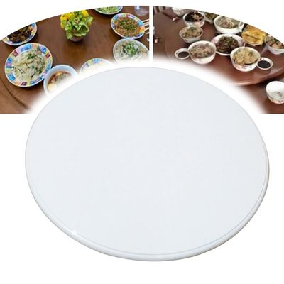 FUREMA 30" Large Lazy Susan Turntable Wooden Rotating Tray Serving Plate Dining Table Centerpieces Round Turntable, Smooth Silent, 360 Degree (Color : White, Size : 100cm/40)