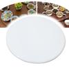 FUREMA 30" Large Lazy Susan Turntable Wooden Rotating Tray Serving Plate Dining Table Centerpieces Round Turntable, Smooth Silent, 360 Degree (Color : White, Size : 100cm/40) view 1