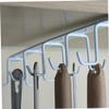 Mikinona Wall Mounted Coffee Mug Rack Iron Cabinet Bottom Hook No Drill Cup Storage Shelf for Kitchen view 4