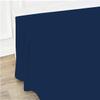 1Picee Flat Sheet 100% Egyptian Cotton 1000 Thread Count Bed Sheet Oversized King Plus Size (120" x 120") - Ultra-Soft, Breathable, Fade & Wrinkle Free - Navy Blue Solid view 1