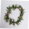 Vaguelly 4pcs Elegant Hawaiian Flower Wreaths Handmade Phalaenopsis Garland Lightweight for Adults Boys and Girls for Luau Events view 3