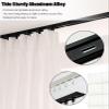 Ceiling Curtain Track Room Divider Hospital Curtain Black Ceiling Curtain Track No Drill, Straight Window Room Divider Rails/Home Bunk Bed Rv Curtain Rods System V Shape 2 6 10 13 15 22 24 26 Feet Lon view 2