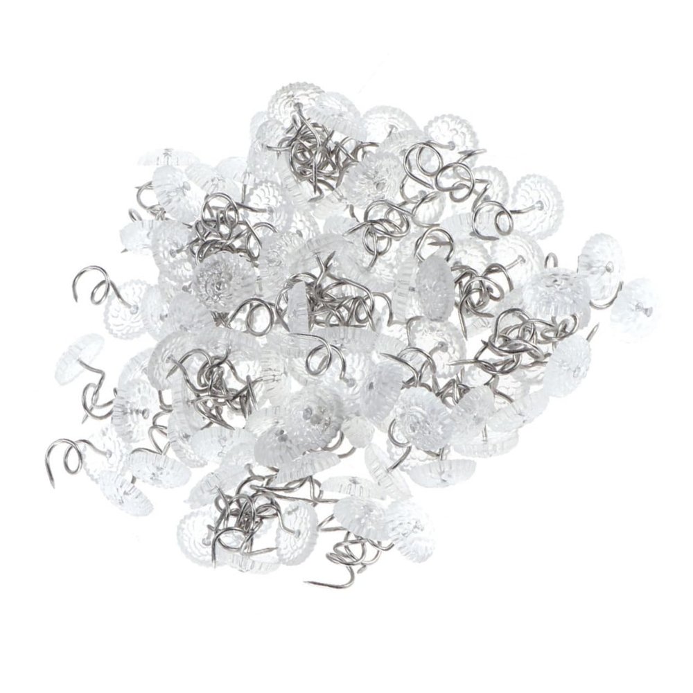DECHOUS 150pcs Slip Decorative Pins for Slipcovers and Bed Skirts Spiral Push Pins to Secure Upholstery and Bedskirts for Tidy Home