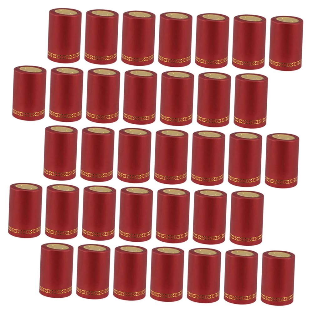SHOWERORO 200pcs Heat Shrinkable Red Wine Bottle Sealed Covers for Professional Finish Flexible and Easy to Remove Wine Capsules for and Cellar Use