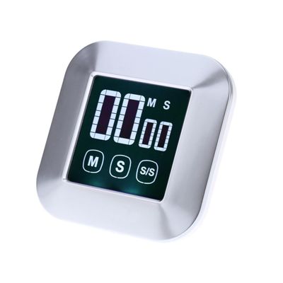 SHOWERORO Touch Screen Kitchen Timer with Magnet LCD Display Stopwatch Function Bracket for Cooking Exercise and Daily Use