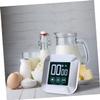 SHOWERORO Touch Screen Kitchen Timer with Magnet LCD Display Stopwatch Function Bracket for Cooking Exercise and Daily Use view 2