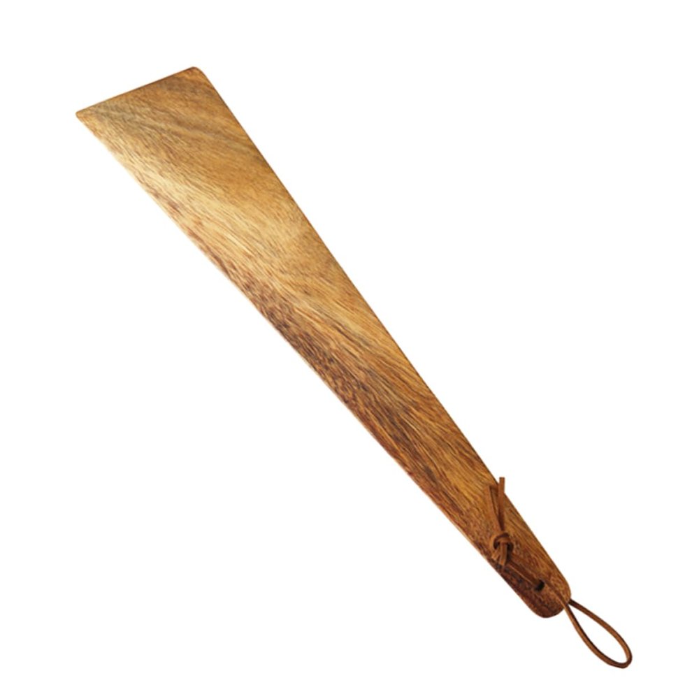 ABOOFAN Wooden Cooking Spatula Turner Portable Non-stick Scraper Ergonomic Handle for Outdoor Camping and Travel for Frying and Boiling