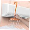Homoyoyo 2pcs Space-Saving Clothes Hangers for Air Conditioner Portable Closet Organizers No Drill Installation Lightweight and for Travel Drying and view 3