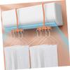 Homoyoyo 2pcs Space-Saving Clothes Hangers for Air Conditioner Portable Closet Organizers No Drill Installation Lightweight and for Travel Drying and view 4