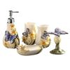 Soap Dispenser Bathroom Accessories Set Emulsion Dispensing Pump Set European Ceramic Modern Minimalist Garden Style Stereoscopic Butterfly Bathroom Accessories Set Decorative Gifts liquid soap dispen view 1