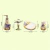 Soap Dispenser Bathroom Accessories Set Emulsion Dispensing Pump Set European Ceramic Modern Minimalist Garden Style Stereoscopic Butterfly Bathroom Accessories Set Decorative Gifts liquid soap dispen view 2