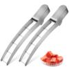ABOOFAN 2pcs Watermelon Cube Slicer Stainless Steel Fruit Slicer Tool Easy Peel Cube Cutter Safe Kitchen Accessory view 1