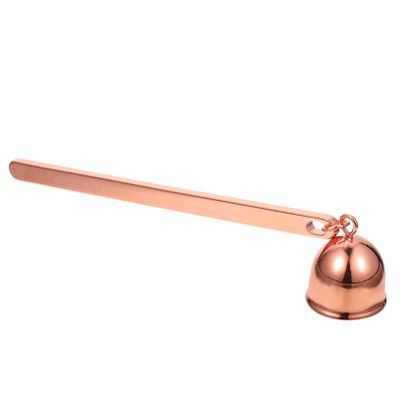 Cabilock Stainless Steel Candle Snuffer Long Handle Gold Wick Trimmer for Candle Making