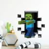STICKER SWAG Custom Gaming Wall Decal Personalized Name Gamer Room Decor, Removable Vinyl Sticker (Blue Block Boy) view 1