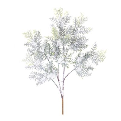 HomeLoft Basics Snowy Cedar Branch (Set of 12) 21"" H Plastic