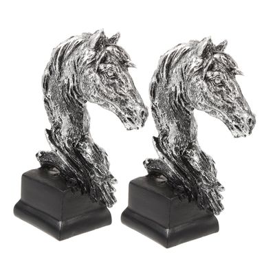 RORPOIR 2pcs Horse Figurine Lifelike Horse Ornament Decorative Craft for Home Decor
