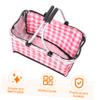 FONDOTIN Insulated Picnic Bag for Food Storage Durable Handheld Carrier for Outdoor Use for Lunch Camping and Travel Thick Aluminum Lined Design view 3