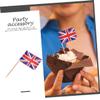 ABOOFAN 300pcs Flags Toothpick Decorative Dessert Fruit Toppers National Flag Picks for Happy Birthday Party view 2