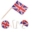 ABOOFAN 300pcs Flags Toothpick Decorative Dessert Fruit Toppers National Flag Picks for Happy Birthday Party view 3