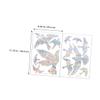 ABOOFAN Anti-Collision Bird Window Sticker Colorful DIY Decorative Cling Removable Static Cling for Living Sun Design to Prevent Window Strikes view 2