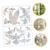 ABOOFAN Anti-Collision Bird Window Sticker Colorful DIY Decorative Cling Removable Static Cling for Living Sun Design to Prevent Window Strikes view 4