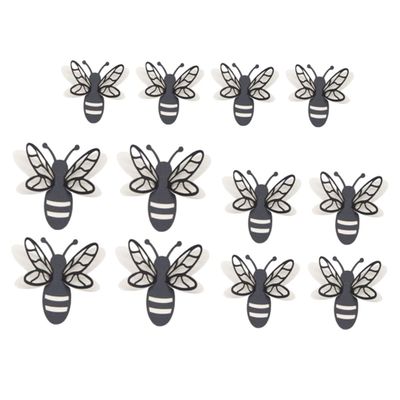 RORPOIR Bee Wall Decals Set Removable Decorative Stickers for Home Office Double-Layer Honeycomb Design Easy to Apply DIY Mural for Rooms and Parties