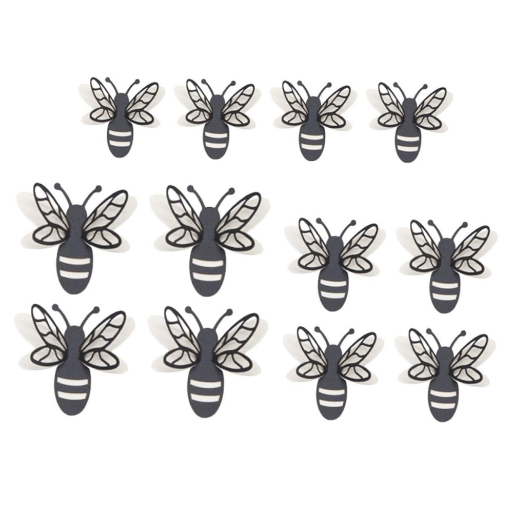 RORPOIR Bee Wall Decals Set Removable Decorative Stickers for Home Office Double-Layer Honeycomb Design Easy to Apply DIY Mural for Rooms and Parties