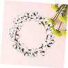 ULDIGI 44cm Wood Simulation Cotton Garland Christmas Greenery Wreath for Door Decor view 2