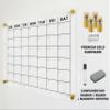 Acrylic Wall Premium Calendar - Calendar 2026 Dry Erase Family Planner Monthly and Weekly Board - Marker - Gold Hardware (40x28 (XLarge)) view 3