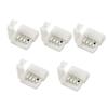 jojofuny 30pcs Led Strip Light Connector Clips Solderless Buckle for Quick Connection Durable Material for RGB and Single Color Flexible Light Strips view 2