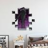 STICKER SWAG Custom Gaming Wall Decal Personalized Gamer Room Decor with Name, Removable Vinyl Wall Sticker (Purple Block) view 4