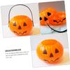 OFFSCH 2pcs Halloween Pumpkin Storage Buckets Decorative Treat Pails for Parties Lightweight Fun for Boys and Girls Trick-Treating and view 3