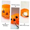 OFFSCH 2pcs Halloween Pumpkin Storage Buckets Decorative Treat Pails for Parties Lightweight Fun for Boys and Girls Trick-Treating and view 4