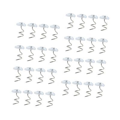 Amosfun 60pcs Non-Slip Dust Ruffle Pins Easy Install Upholstery Fasteners for Bedskirts Sofa Covers Tablecloths and Car Cushions Transparent Push Pins for Secure Hold