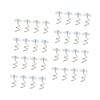 Amosfun 60pcs Non-Slip Dust Ruffle Pins Easy Install Upholstery Fasteners for Bedskirts Sofa Covers Tablecloths and Car Cushions Transparent Push Pins for Secure Hold view 1