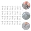 Amosfun 60pcs Non-Slip Dust Ruffle Pins Easy Install Upholstery Fasteners for Bedskirts Sofa Covers Tablecloths and Car Cushions Transparent Push Pins for Secure Hold view 3